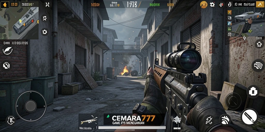 Gameplay intens dalam CEMARA777 yang menampilkan pertempuran seru.