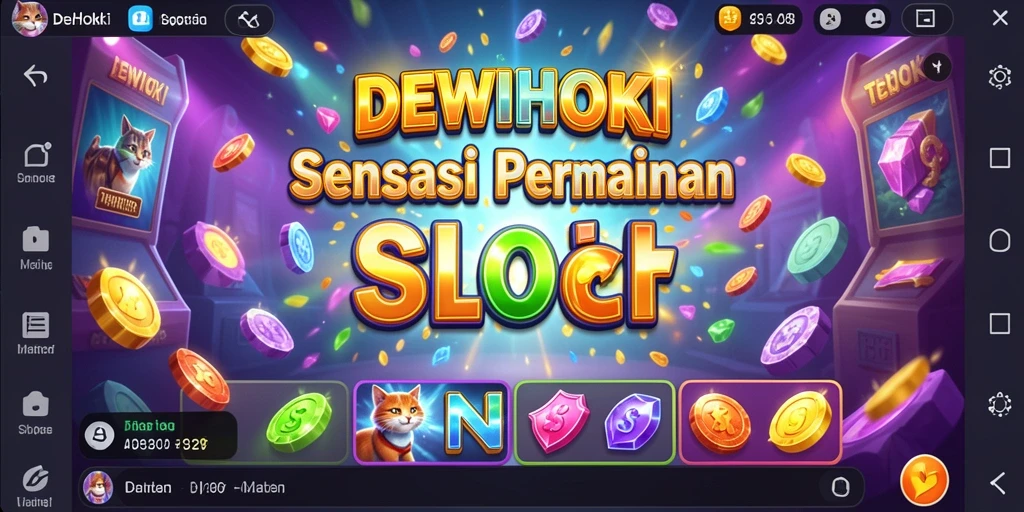 Tampilan gameplay DEWIHOKI yang menarik dan penuh warna.
