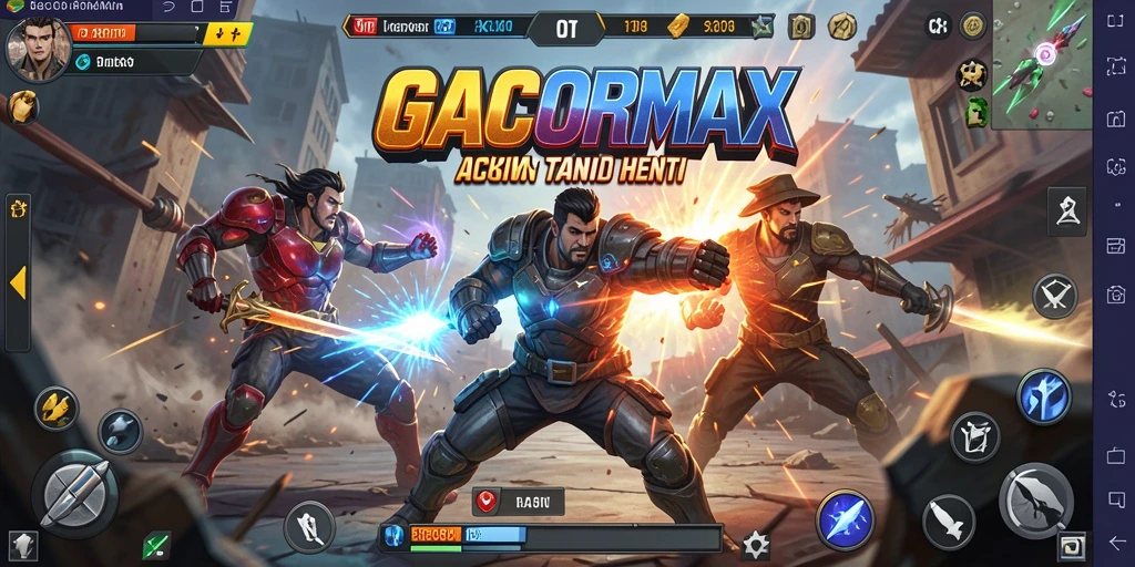 Tampilan gameplay penuh aksi GACORMAX yang memukau dan seru.