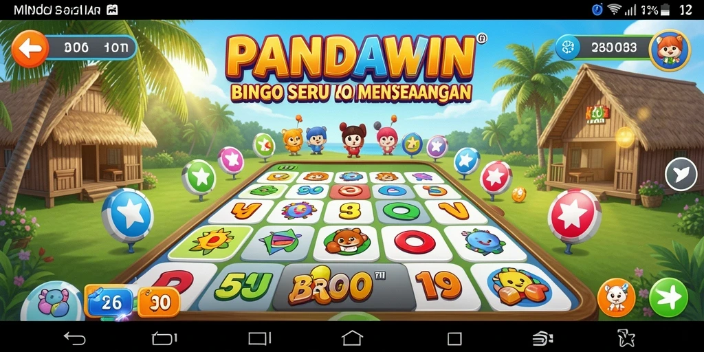 Screenshot gameplay PANDAWIN yang menunjukkan suasana permainan Bingo yang seru.
