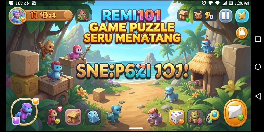 Screenshot dari gameplay menarik REMI101 yang penuh tantangan.