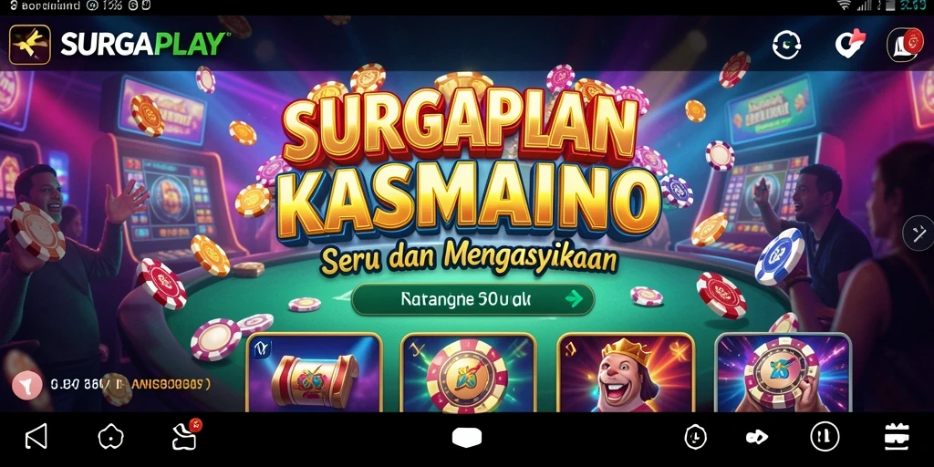 Tampilan gameplay seru di SURGAPLAY dengan fitur Kasino menarik.