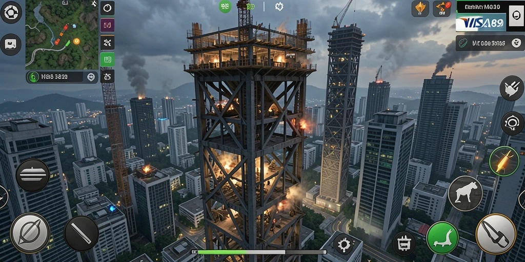 Gameplay menegangkan Tower Defense dengan menara beragam.